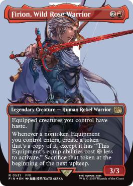 [531]【EN】【サージFOIL】■ボーダーレス■のばらの義士、フリオニール/Firion, Wild Rose Warrior【FIN】[R][赤]