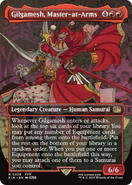 [338]【EN】【FOIL】■ボーダーレス■親衛隊長、ギルガメッシュ/Gilgamesh, Master-at-Arms【FIN】[R][赤]