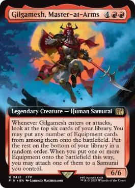 [461]【EN】【FOIL】■拡張アート■親衛隊長、ギルガメッシュ/Gilgamesh, Master-at-Arms【FIN】[R][赤]