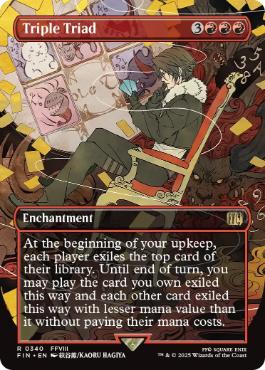 [340]【EN】【FOIL】■ボーダーレス■トリプルトライアド/Triple Triad【FIN】[R][赤]