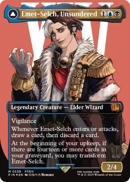 [539]【EN】【サージFOIL】■ボーダーレス■オリジナル、アシエン・エメトセルク/Emet-Selch, Unsundered【FIN】[M][多色]