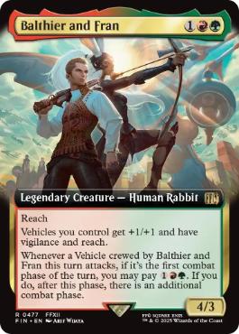 [477]【EN】【FOIL】■拡張アート■空賊バルフレアとフラン/Balthier and Fran【FIN】[R][多色]