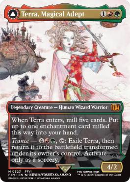 [323]【EN】【FOIL】■ボーダーレス■魔導戦士、ティナ/Terra, Magical Adept【FIN】[M][多色]