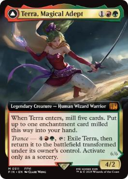 [511]【EN】【FOIL】■拡張アート■魔導戦士、ティナ/Terra, Magical Adept【FIN】[M][多色]