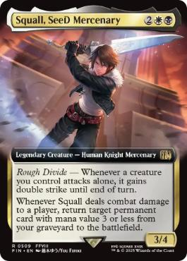 [509]【EN】【FOIL】■拡張アート■SeeDの傭兵、スコール/Squall, SeeD Mercenary【FIN】[R][多色]