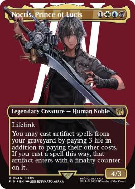 [546]【EN】【サージFOIL】■ボーダーレス■ルシスの王子、ノクティス/Noctis, Prince of Lucis【FIN】[R][多色]