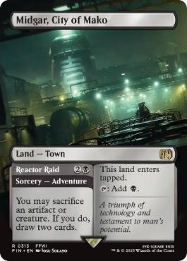 [313]【EN】【FOIL】■ボーダーレス■魔晄都市、ミッドガル/Midgar, City of Mako【FIN】[R][土地]
