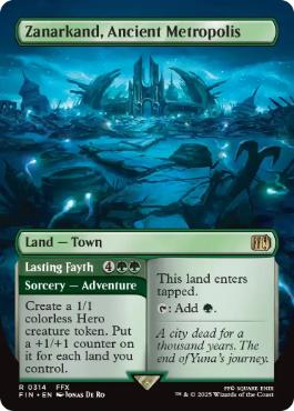 [314]【EN】【FOIL】■ボーダーレス■古の大都市、ザナルカンド/Zanarkand, Ancient Metropolis【FIN】[R][土地]