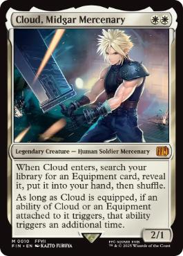 [010]【EN】ミッドガルの傭兵、クラウド/Cloud, Midgar Mercenary【FIN】[M][白]