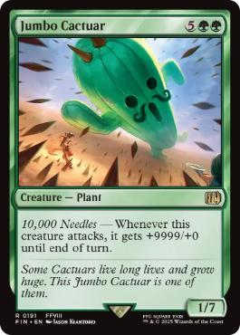[191]【EN】ジャボテンダー/Jumbo Cactuar【FIN】[R][緑]