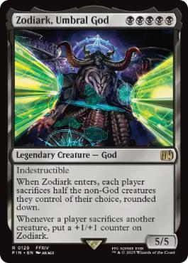 [128]【EN】【FOIL】戒律王、ゾディアーク/Zodiark, Umbral God【FIN】[R][黒]