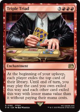 [166]【EN】【FOIL】トリプルトライアド/Triple Triad【FIN】[R][赤]
