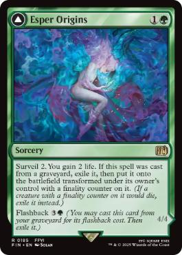 [185]【EN】【FOIL】幻獣との交わり/Esper Origins【FIN】[R][緑]