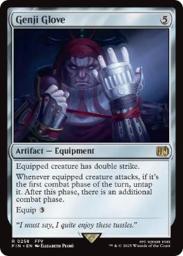 [258]【EN】【FOIL】源氏の小手/Genji Glove【FIN】[R][茶]