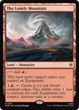 [187]【EN】【FOIL】はなれ山/The Lonely Mountain【HOB】[R][土地]