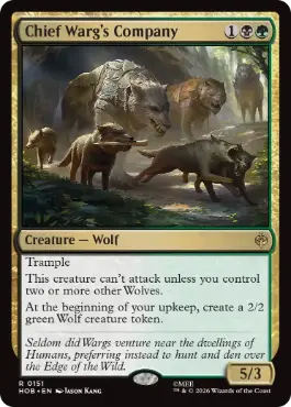 [151]【EN】【FOIL】親分魔狼の隊/Chief Warg's Company【HOB】[R][多色]