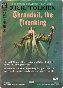 [282]【EN】【サージFOIL】■ボーダーレス■エルフ王、スランドゥイル/Thranduil, the Elvenking【HOB】[R][多色]