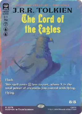 [276]【EN】【サージFOIL】■ボーダーレス■ワシの王/The Lord of the Eagles【HOB】[R][青]