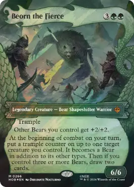 [266]【EN】【サージFOIL】■ボーダーレス■獰猛なるビヨルン/Beorn the Fierce【HOB】[M][緑]