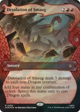 [262]【EN】【サージFOIL】■ボーダーレス■スマウグの荒らし場/Desolation of Smaug【HOB】[R][赤]
