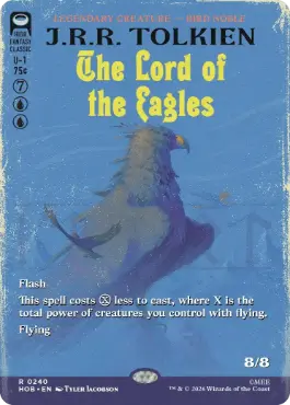 [240]【EN】【FOIL】■ボーダーレス■ワシの王/The Lord of the Eagles【HOB】[R][青]