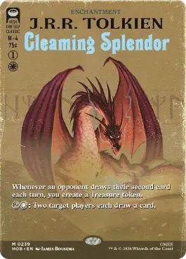 [239]【EN】【FOIL】■ボーダーレス■煌びやかなる豪奢/Gleaming Splendor【HOB】[M][白]