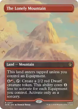 [207]【EN】【FOIL】■ボーダーレス■はなれ山/The Lonely Mountain【HOB】[R][土地]