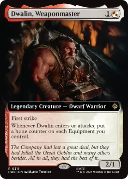 [311]【EN】■拡張アート■武器の達人、ドワーリン/Dwalin, Weaponmaster【HOB】[R][多色]