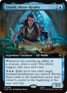 [290]【EN】■拡張アート■月を読む者、エルロンド/Elrond, Moon-Reader【HOB】[M][青]