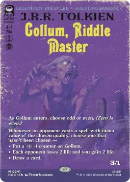 [241]【EN】■ボーダーレス■なぞなぞ名人、ゴラム/Gollum, Riddle Master【HOB】[M][黒]