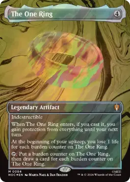 [084]【EN】【サージFOIL】■ボーダーレス■一つの指輪/The One Ring【HOC】[M][茶]