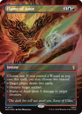 [071]【EN】【サージFOIL】■ボーダーレス■アノールの焔/Flame of Anor【HOC】[M][多色]