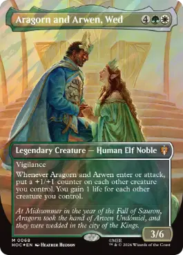 [068]【EN】【サージFOIL】■ボーダーレス■契り結びし、アラゴルンとアルウェン/Aragorn and Arwen, Wed【HOC】[M][多色]