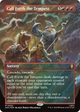 [062]【EN】【サージFOIL】■ボーダーレス■嵐の喚び起こし/Call Forth the Tempest【HOC】[M][赤]