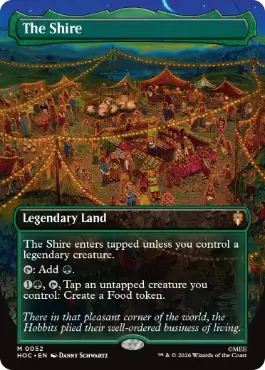 [052]【EN】【FOIL】■ボーダーレス■ホビット庄/The Shire【HOC】[M][土地]