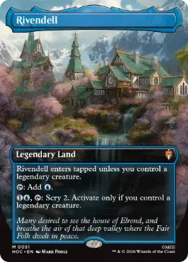 [051]【EN】【FOIL】■ボーダーレス■裂け谷/Rivendell【HOC】[M][土地]