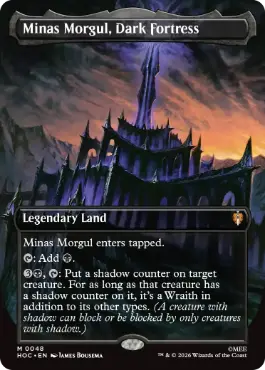 [048]【EN】【FOIL】■ボーダーレス■暗黒の要塞、ミナス・モルグル/Minas Morgul, Dark Fortress【HOC】[M][土地]