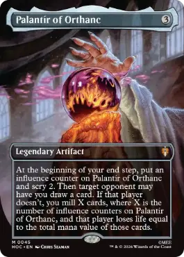 [045]【EN】【FOIL】■ボーダーレス■オルサンクのパランティール/Palantír of Orthanc【HOC】[M][茶]