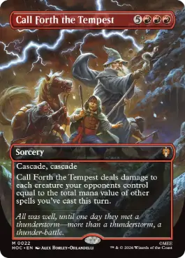 [022]【EN】【FOIL】■ボーダーレス■嵐の喚び起こし/Call Forth the Tempest【HOC】[M][赤]