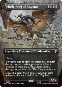 [020]【EN】【FOIL】■ボーダーレス■アングマールの魔王/Witch-king of Angmar【HOC】[M][黒]