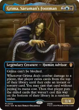 [033]【EN】■ボーダーレス■サルマンの下僕、グリマ/Gríma, Saruman's Footman【HOC】[M][多色]