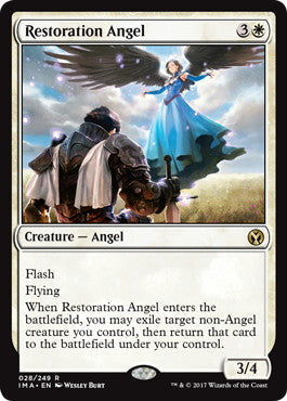 [028]【EN】【FOIL】修復の天使/Restoration Angel【IMA】[R][白]