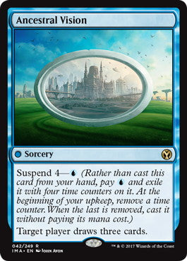 [042]【EN】【FOIL】祖先の幻視/Ancestral Vision【IMA】[R][青]
