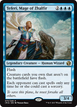 [075]【EN】【FOIL】ザルファーの魔道士、テフェリー/Teferi, Mage of Zhalfir【IMA】[R][青]