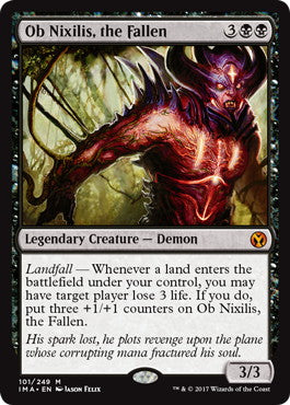 [101]【EN】【FOIL】堕ちたる者、オブ・ニクシリス/Ob Nixilis, the Fallen【IMA】[M][黒]