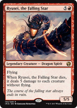 [144]【EN】【FOIL】降る星、流星/Ryusei, the Falling Star【IMA】[R][赤]