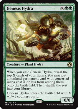 [163]【EN】【FOIL】起源のハイドラ/Genesis Hydra【IMA】[R][緑]