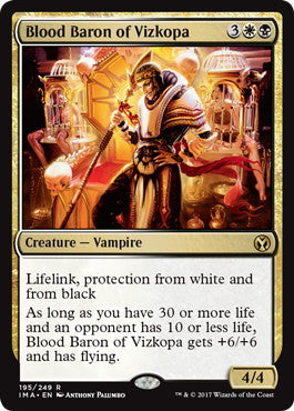 [201]【EN】【FOIL】ヴィズコーパの血男爵/Blood Baron of Vizkopa【IMA】[R][多色]