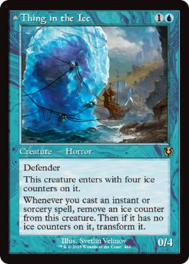 [460]【EN】【FOIL】■旧枠■氷の中の存在/Thing in the Ice【INR】[R][青]