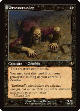 [380]【EN】【FOIL】■旧枠■墓所這い/Gravecrawler【INR】[R][黒]